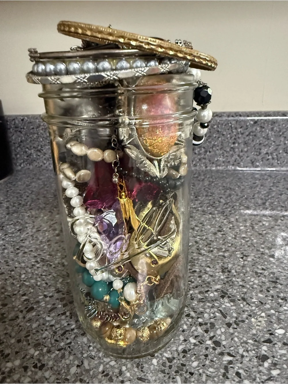 Vintage Estate Mystery Jewelry Jar